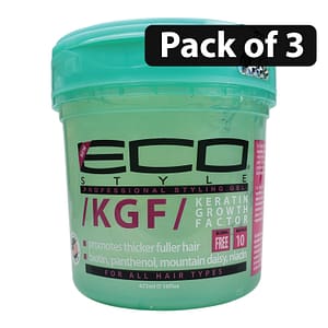 (Pack of 3) Eco Style KFG Gel by Ecoco for Unisex 16oz
