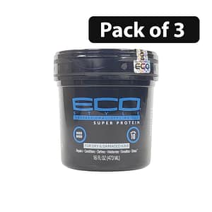 (Pack of 3) Eco Styler Professional Styling Gel Super Protein 473ml