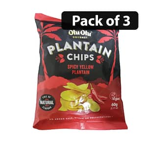 (Pack of 3) Olu Olu Plantain Chips Chilli 60g