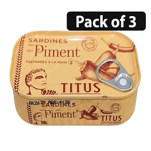 (Pack of 3) Titus Sardines Au Piment 125g
