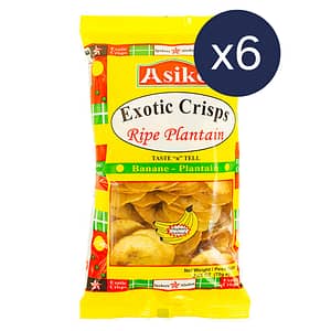 (Pack of 6) Asiko Exotic Crisps Ripe Plantain