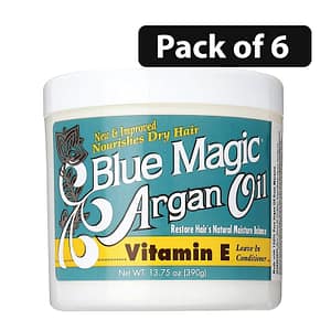 (Pack of 6) Blue Magic Argan Oil Vitamin E Leave-In Conditioner 13.75oz