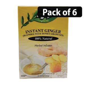 (Pack of 6) Dalgety Instant Ginger Herbal Infusion (18 Herbal Teabags)