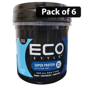 (Pack of 6) ECO Style Super Protein For Dry Damaged Hair 8oz