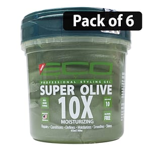 (Pack of 6) ECO Super Olive 10X Moisturizing Gel 16oz
