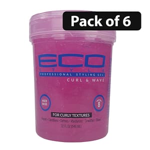 (Pack of 6) Eco Style Curl & Wave for Curly Textures 32oz