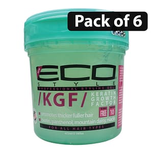 (Pack of 6) Eco Style KGF Gel by Ecoco for Unisex 16oz