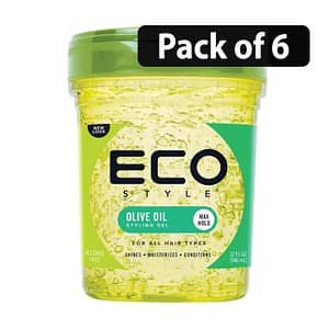 (Pack of 6) Eco Styling Gel Olive Oil 32oz