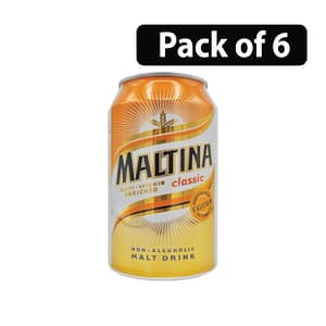 (Pack of 6) Maltina Classic Non-Alcoholic Malt Drink 330ml
