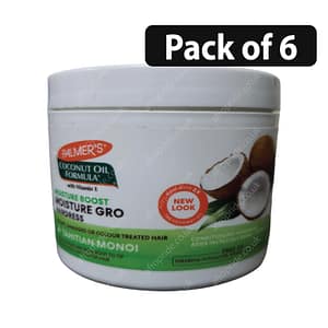 (Pack of 6) Palmers Coconut Oil Formula Moisture Gro Hairdress 8.8oz