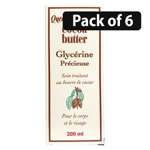 (Pack of 6) Queen Elisabeth Cocoa Butter Precious Glycerine 200ml