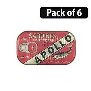 (Pack of 6) Sardines Apollo 125g in veg oil