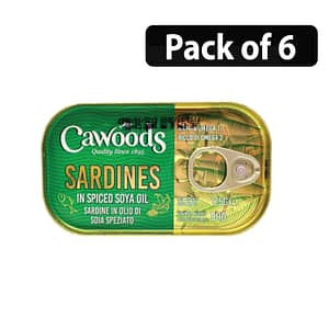 (Pack of 6) Cawoods Sardines In Oil 125g