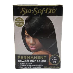 Sta-Sof-Fro Permanent Powder Hair Colour 8g Jet Black 73