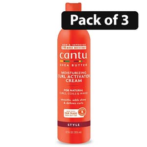 Cantu Shea Butter Moisturizing Curl Activator Cream 12oz x3