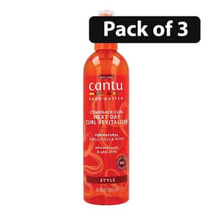 (Pack of 3) Cantu Comeback Curl Next Day Revitalizer 355ml