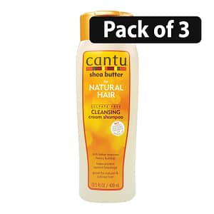 (Pack of 3) Cantu Shea Butter for Natural Hair Cleansing cream shampoo 13.5oz