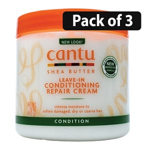 (Pack of 3) Cantu shea butter Leave-In Conditioning repair cream 16oz