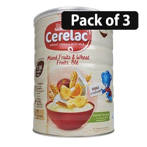 (Pack of 3) Nestle Cerelac Mixed Fruits & Wheat With Milk 1kg
