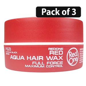 (Pack of 3) Red One Aqua Hair Wax Full Force 150ml Red