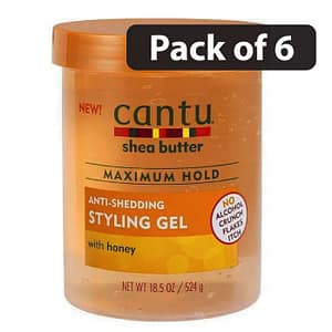 (Pack of 6) Cantu Anti-Shedding Styling Gel 18.5oz