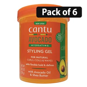 (Pack of 6) Cantu Avocado Hydrating Styling Gel 18.5oz