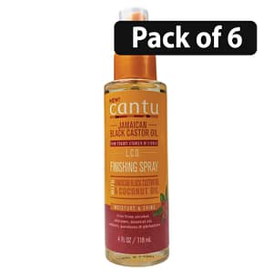 (Pack of 6) Cantu Jamaican Black Castor Oil Finishing Spray 4oz