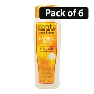 (Pack of 6) Cantu Shea Butter for Natural Hair Cleansing cream shampoo 13.5oz