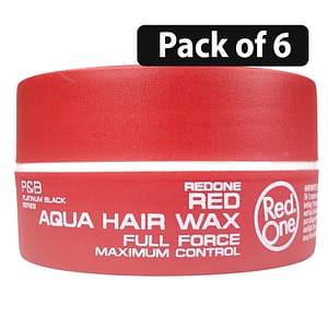 (Pack of 6) Red One Aqua Hair Wax Full Force 150ml