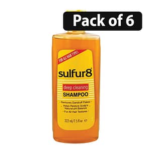 (Pack of 6) Sulfur 8 Deep Cleaning Shampoo 7.5oz