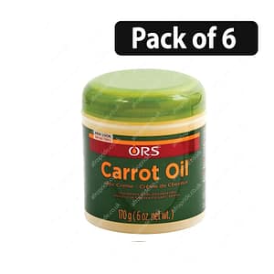 (Pack of 6) ORS Carrot Oil Hair Dress Creme 6oz