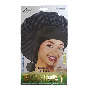 Murry Jumbo Breathable Smooth & Thick Bonnet M8003BLK