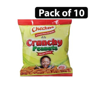 (Pack of 10) Checkers Crunchy Peanuts 25g