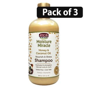 (Pack of 3) African Pride Moisture Miracle Shampoo 12oz