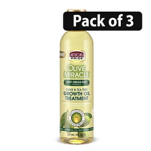 (Pack of 3) African Pride Olive & Tea Tree Growth Oil Treatment 8oz