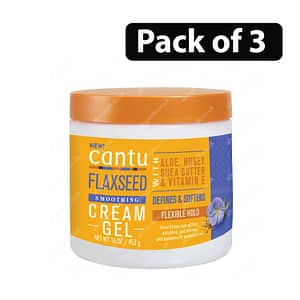 (Pack of 3) Cantu Flaxseed Smoothing Cream Gel 16oz