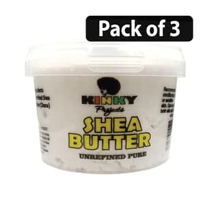 (Pack of 3) Kinky Pure Shea Butter (Ghana) 450g