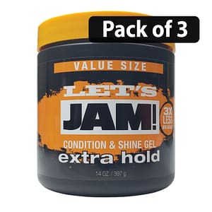 (Pack of 3) Let’s Jam Extra Hold Condition & Shine Gel 14oz