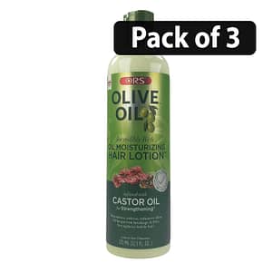 (Pack of 3) ORS Olive Oil Moisturizing Hair Lotion 370ml N