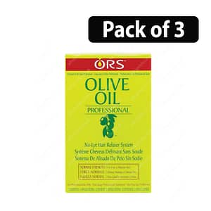 (Pack of 3) ORS Olive Oil Professional No-Lye Relaxer System 2 Applications
