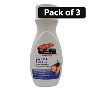 (Pack of 3) Palmer’s Cocoa Butter Fragrance Free Intensive Body Lotion 250ml/8.5oz