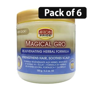 (Pack of 6) African Pride Magical Gro Healthier-Looking Hair & Scalp 5.3oz