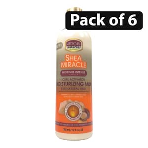 (Pack of 6) African Pride Shea Miracle Silky Curls Moisturizer for Natural Hair 12oz