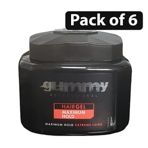 (Pack of 6) Gummy Professional Maximum Hold Extreme Look Hair Gel 700ml(Pack of 6) Gummy Professional Maximum Hold Extreme Look Hair Gel 700ml