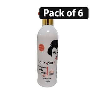 (Pack of 6) Kojic Plus Skin Brightening Body Lotion 500g
