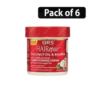 (Pack of 6) ORS Hair Repair Anti-Breakage Conditioning Cream 5oz
