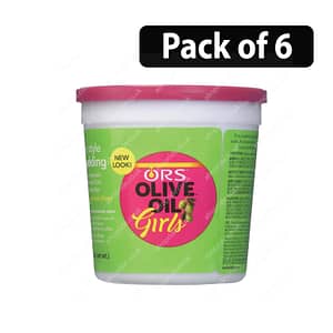 (Pack of 6) ORS Olive Oil Girls Healthy Style Hair Pudding 13oz