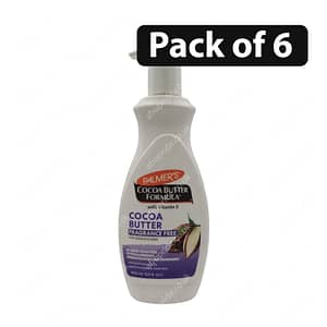 (Pack of 6) Palmer's Cocoa Butter Fragrance Free Body Lotion 400ml