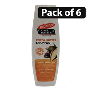 (Pack of 6) Palmer’s Cocoa Butter Shampoo 400ml/13.5fl.oz