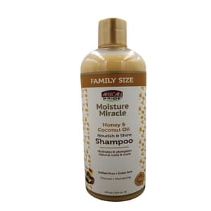 African Pride Moisture Miracle Honey & Coconut Oil Nourish & Shine Shampoo 16fl.oz